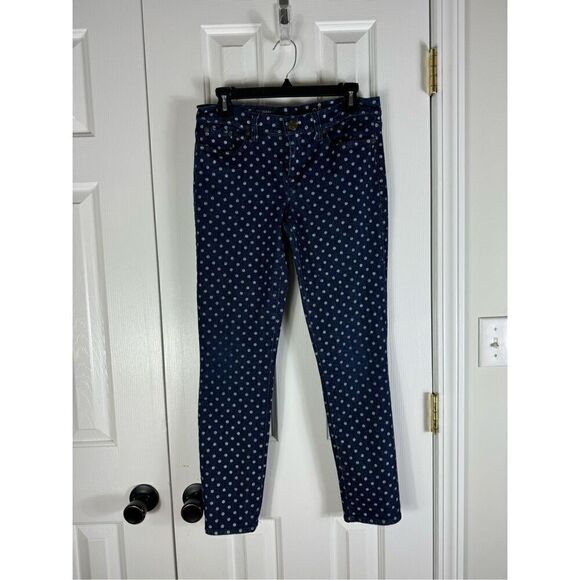J.Crew Denim - J. Crew Womens Toothpick Dot Jeans Size 29 Ankle